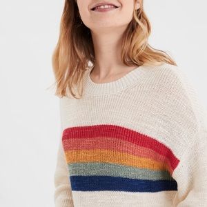 American Eagle Outfitters Striped Cropped Sweater